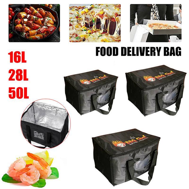 Premium Insulated Food Delivery Bag – Black 16L