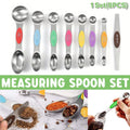 Premium Stainless Steel Dual Head Measuring Spoon Set – 8 Piece