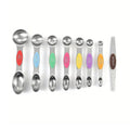 Premium Stainless Steel Dual Head Measuring Spoon Set – 8 Piece