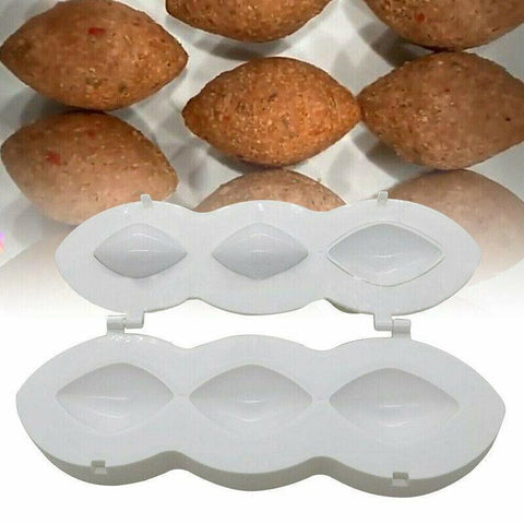Meatball Maker Manual Meatloaf Mold Kibbeh Maker Press Minced Processor Tool - 9 Holes Clear - SuperSaverAU - view 2