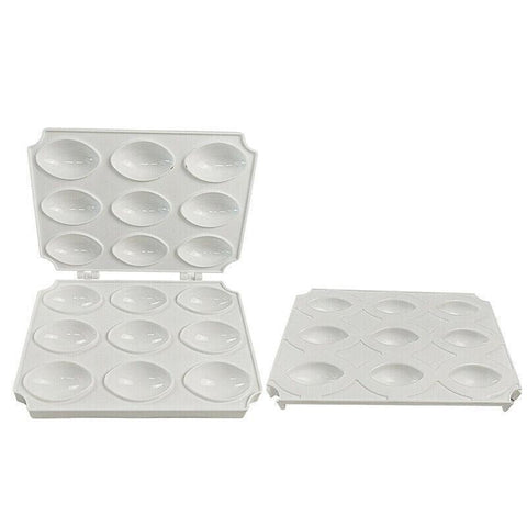 Meatball Maker Manual Meatloaf Mold Kibbeh Maker Press Minced Processor Tool - 9 Holes White - SuperSaverAU - view 2
