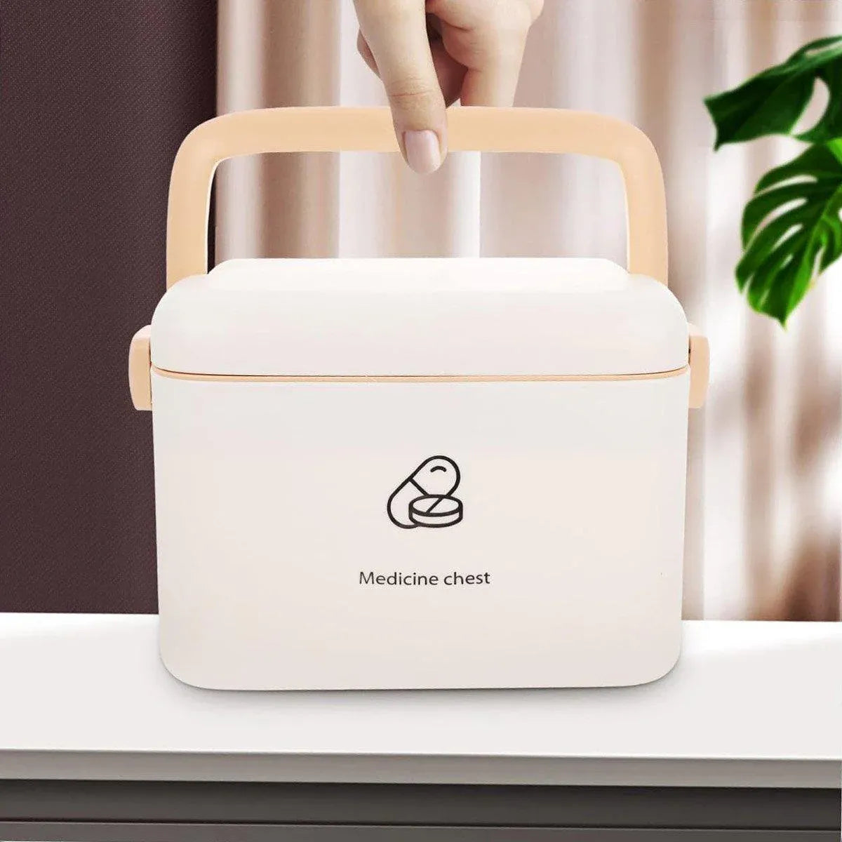 Premium Household Medicine Cabinet First Aid Storage Organiser with Carry Handle