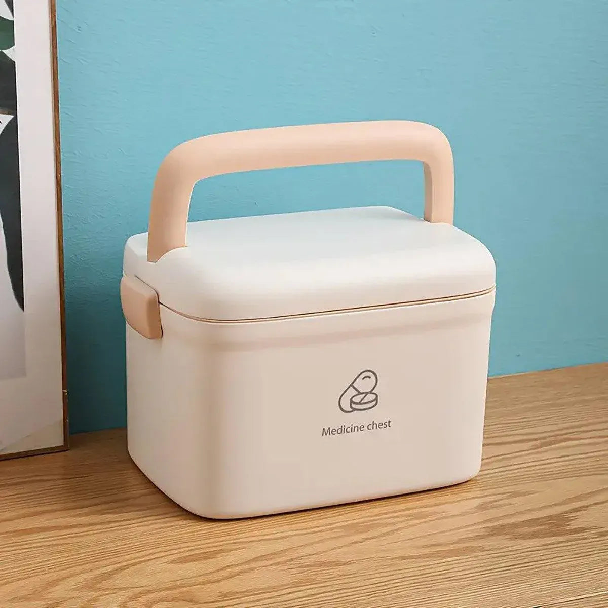Premium Household Medicine Cabinet First Aid Storage Organiser with Carry Handle
