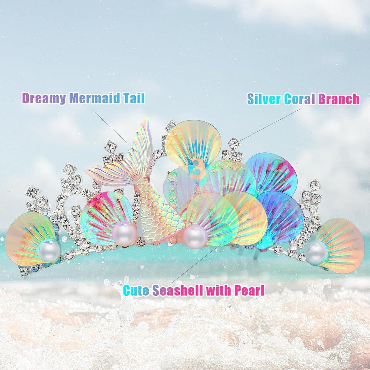 Premium Mermaid Crown Comb Headband Hair Accessory