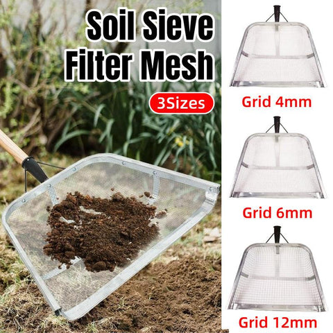 Premium Stainless Steel Soil Sifter – 4mm Galvanised Mesh