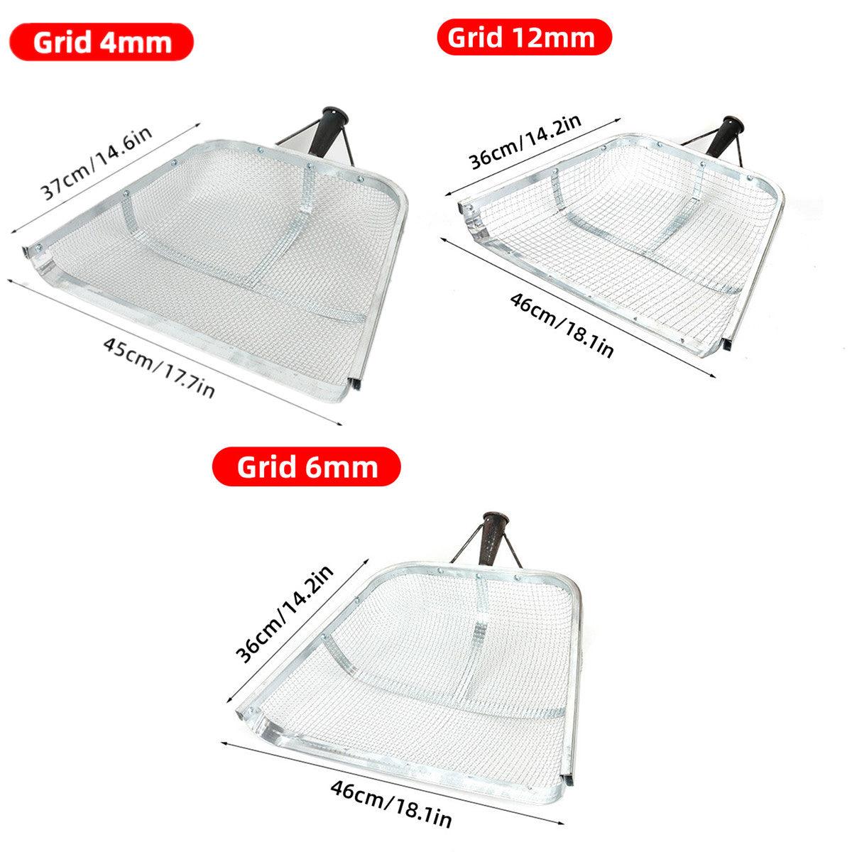 Premium Stainless Steel Soil Sifter – 4mm Galvanised Mesh