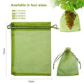 Premium Organza Fruit Protection Net Bags – Green 17 x 23cm, 50 Pack