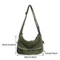Premium Green Canvas Messenger Shoulder Bag for Work and Travel