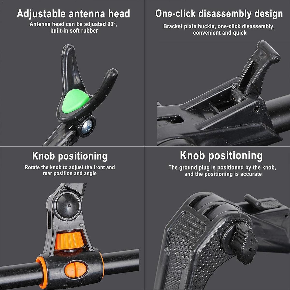 Premium Telescopic Fishing Rod Holder - Black, 240cm