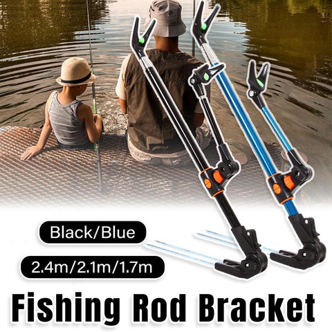 Premium Telescopic Fishing Rod Holder - Black, 240cm