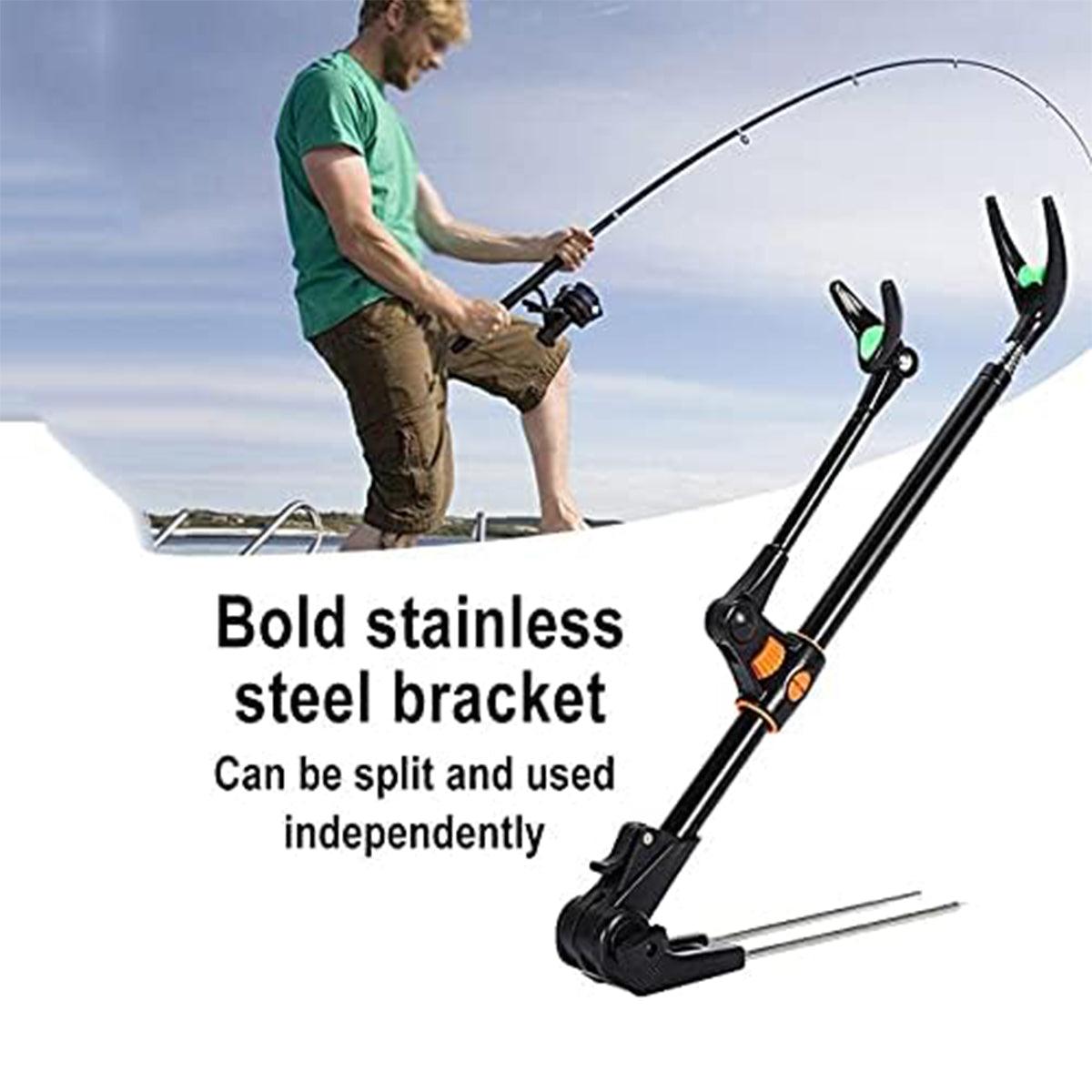 Premium Telescopic Fishing Rod Holder - Black, 240cm