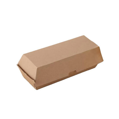 250PCS Cardboard Hot Dog Box - Brown Kraft Packaging