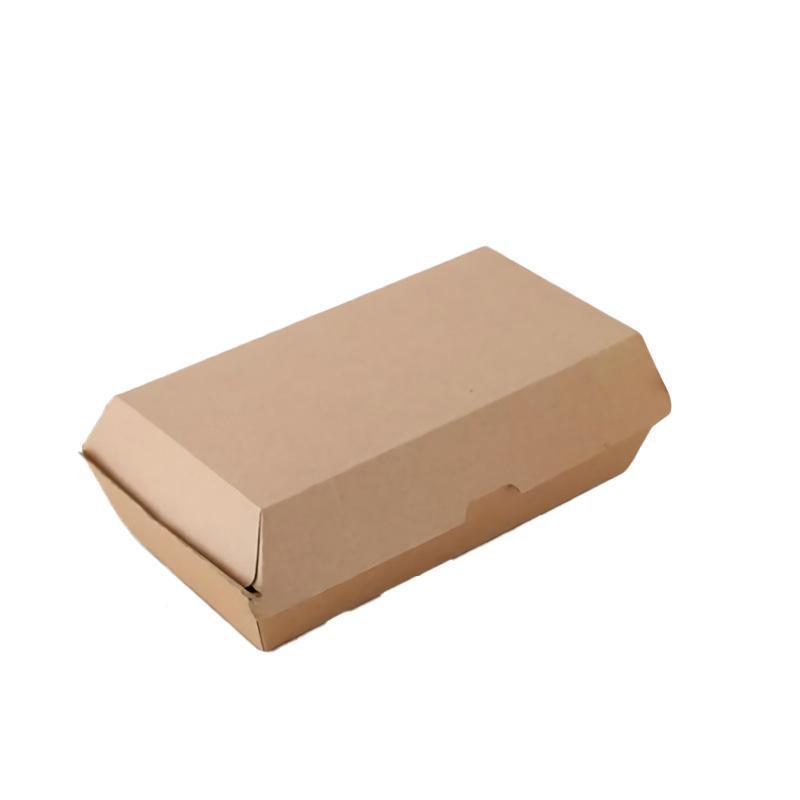 250PCS Cardboard Hot Dog Box - Brown Kraft Packaging