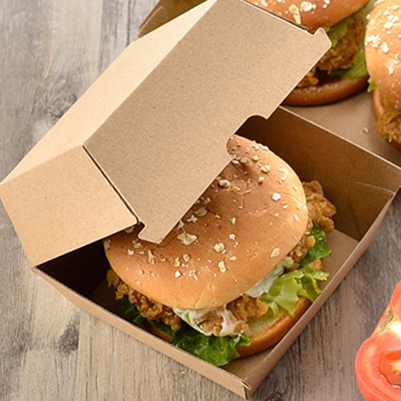 250PCS Cardboard Hot Dog Box - Brown Kraft Packaging - SuperSaverAU - view 3