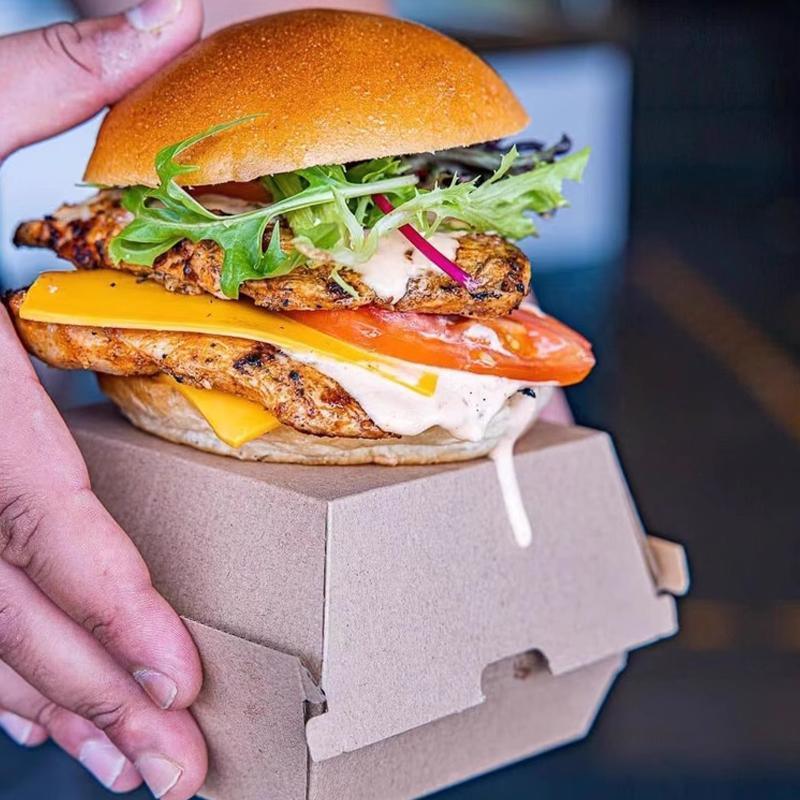 250PCS Cardboard Hot Dog Box - Brown Kraft Packaging