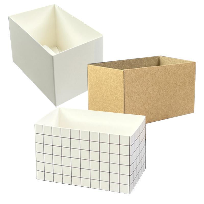 250PCS Decorative Sandwich Packaging Boxes - Breakfast Size - White - SuperSaverAU - view 2