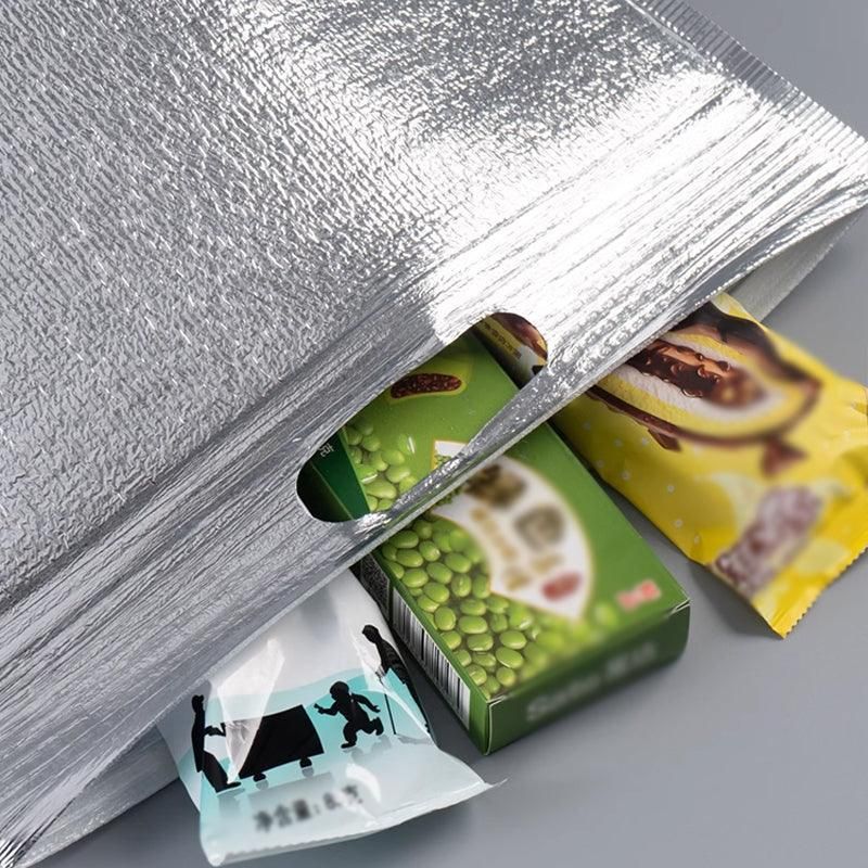 Premium Aluminium Foil Insulated Food Storage Bags - 100 Pack, 20 x 30cm