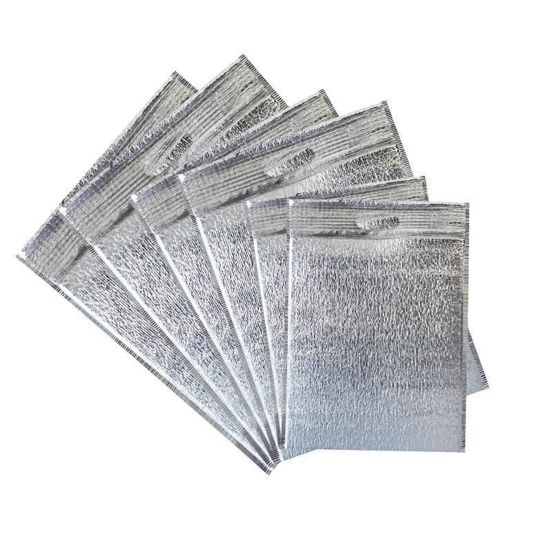 Premium Aluminium Foil Insulated Food Storage Bags - 100 Pack, 20 x 30cm