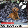 Premium Black Waterproof Pet Travel Hammock Rear Car Cover - Large