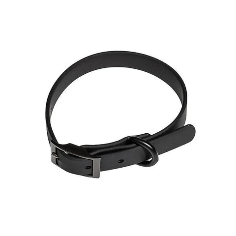 Premium Waterproof PVC Dog Collar Adjustable - Black M