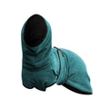 Premium Lake Blue Microfiber Dog Jacket - L