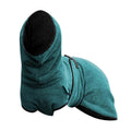 Premium Lake Blue Microfiber Dog Jacket - 2XL