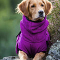 Premium Lake Blue Microfiber Dog Jacket - 4XL