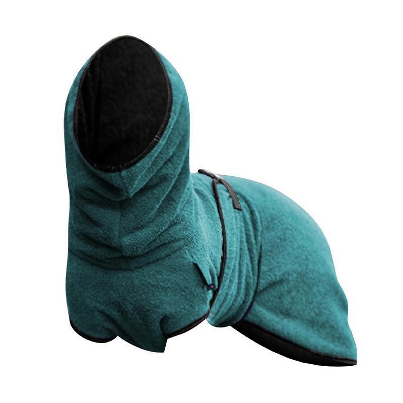 Premium Lake Blue Microfiber Dog Jacket - 4XL