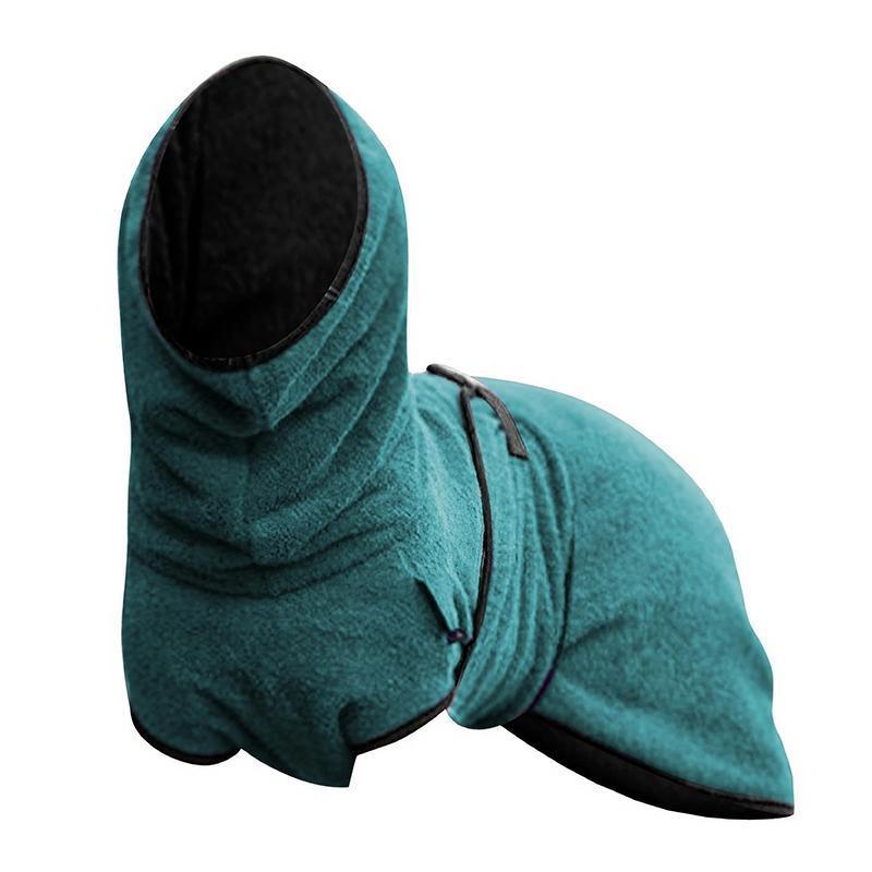 Premium Lake Blue Microfiber Dog Jacket - 4XL