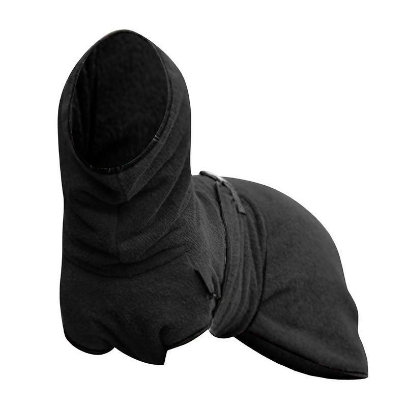 Premium Black Absorbent Microfiber Dog Drying Hoodie Jacket - S