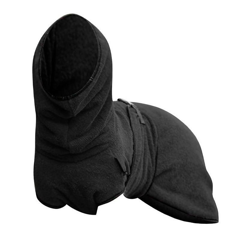 Premium Dog Hooded Jacket Soft Microfiber Coat - Black XL