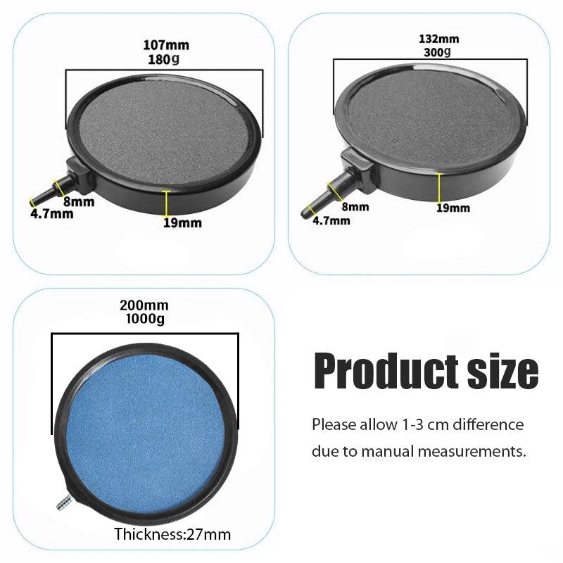 Air Bubble Disk Stone Aquarium Aerator 20cm - Safe Mineral Material, Hydroponics - SuperSaverAU - view 2