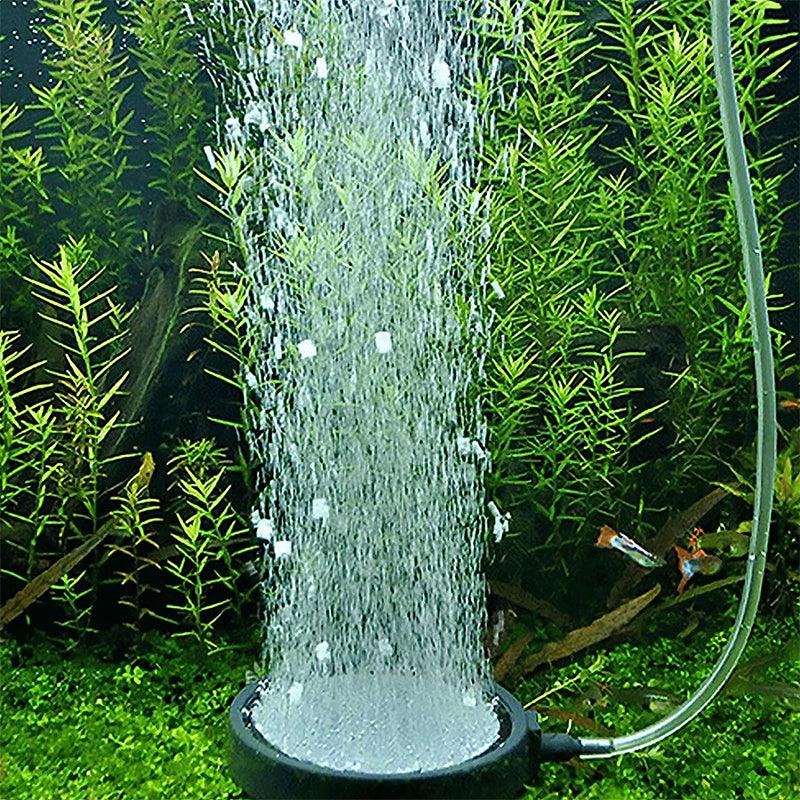 Air Bubble Disk Stone Aquarium Aerator Fish Tank Pump Hydroponics Oxygen - 20cm