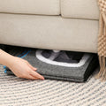 Foldable Cat Bed Hideaway with Scratching Board, 42x42x35cm, Navy - SuperSaverAU - view 4
