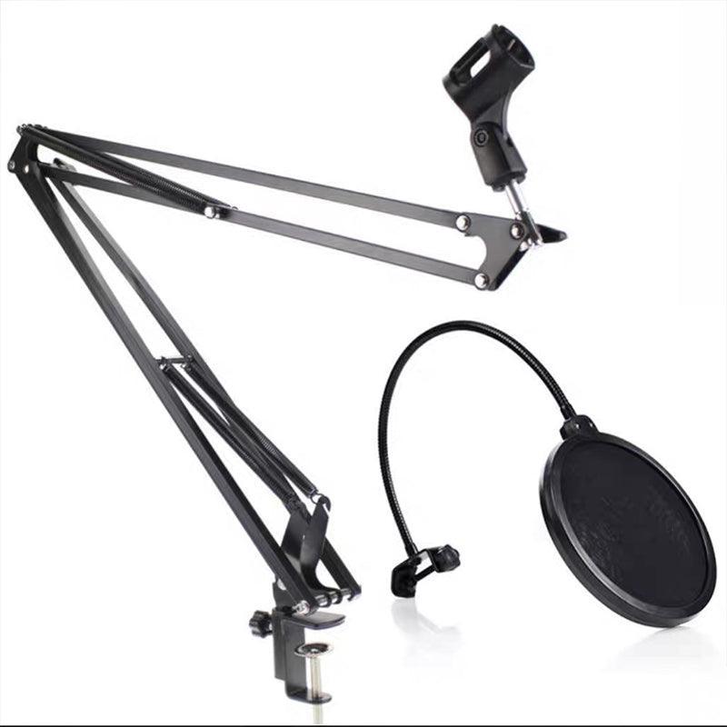 Premium Microphone Boom Arm Desktop Stand with Pop Filter
