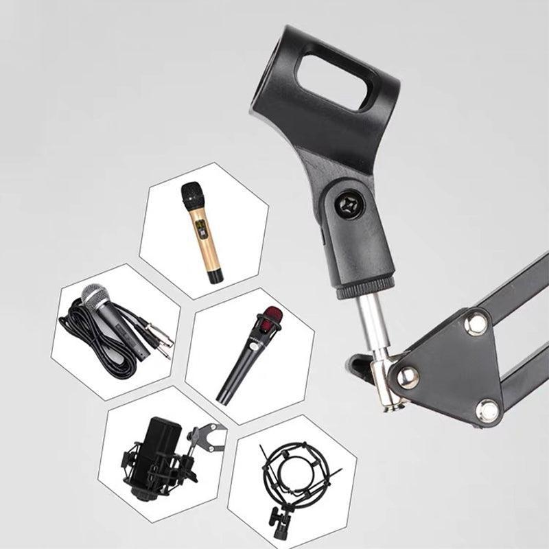 Premium Microphone Boom Arm Desktop Stand with Pop Filter