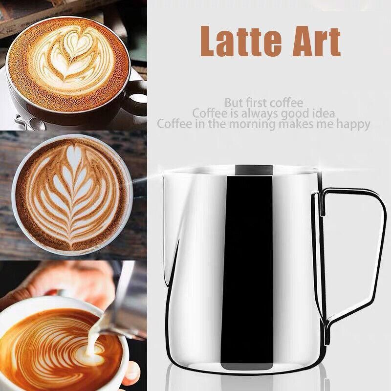 Premium Stainless Steel Milk Frothing Jug – Silver 600ml