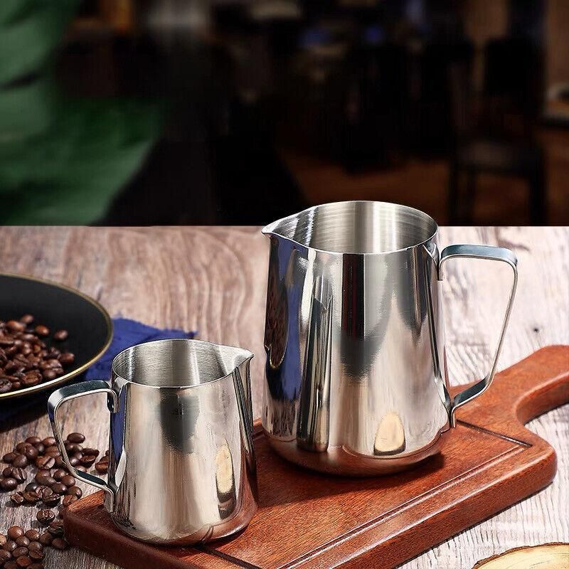 Premium Stainless Steel Milk Frothing Jug – Silver 600ml