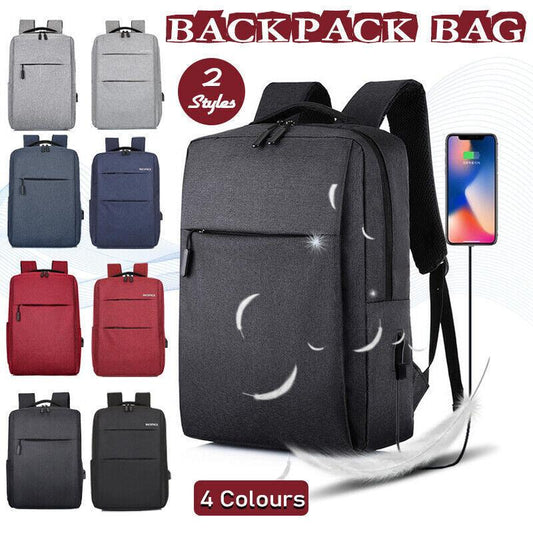 Waterproof Laptop Backpack Bag for Men Women School Travel Business Use - Grey 2 Zipper