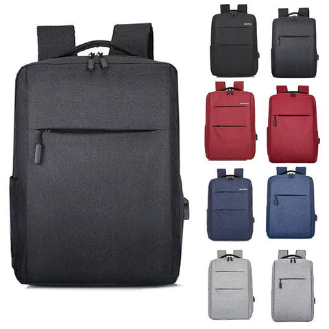 Waterproof Laptop Backpack Bag for Men Women School Travel Business Use - Grey 2 Zipper - SuperSaverAU - view 2
