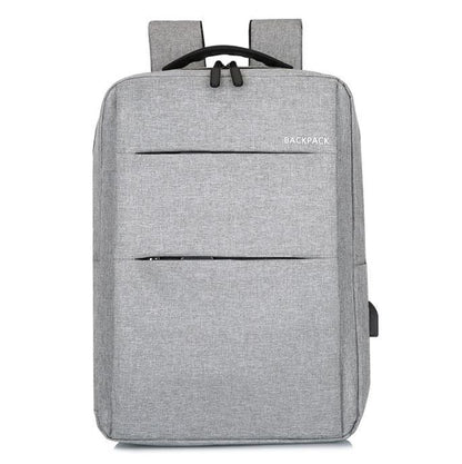 Waterproof Laptop Backpack Bag for Men Women School Travel Business Use - Grey 2 Zipper