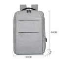 Premium Waterproof Laptop Backpack – Black 1 Zipper with USB Port