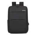Premium Waterproof Laptop Backpack – Black 1 Zipper with USB Port
