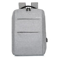 Waterproof Laptop Backpack Bag for Men Women School Travel Business Use - Grey 1 Zipper - SuperSaverAU - view 6