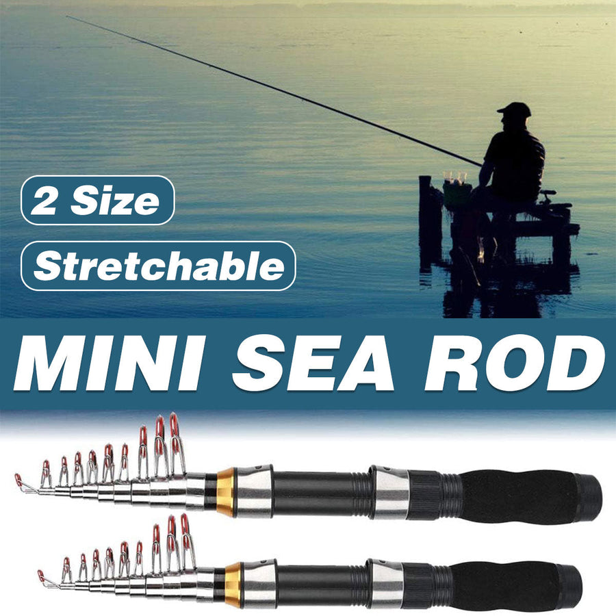 Portable Mini Fishing Rod Fishing Gear Compact Travel Rods for Outdoor Sports - 235cm - SuperSaverAU - view 1