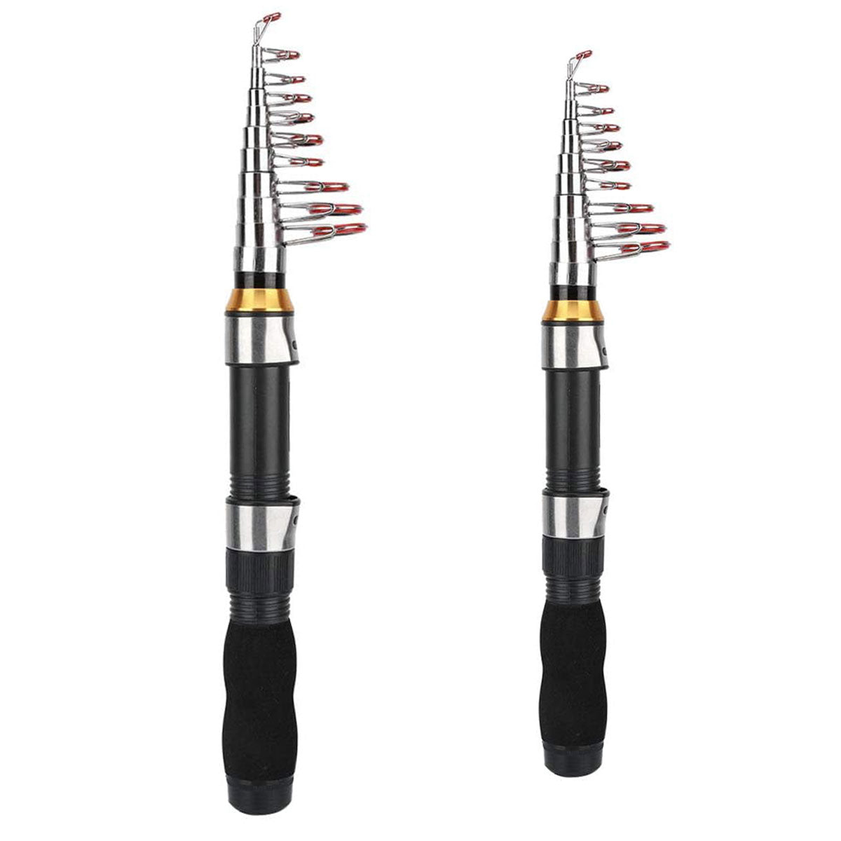 Portable Mini Fishing Rod Fishing Gear Compact Travel Rods for Outdoor Sports - 235cm - SuperSaverAU - view 2