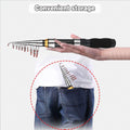 Portable Mini Fishing Rod Fishing Gear Compact Travel Rods for Outdoor Sports - 235cm - SuperSaverAU - view 4