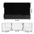 Premium 3-Way Hanging Hair Cutting Mirror Foldable No-Drill Grooming Mirror