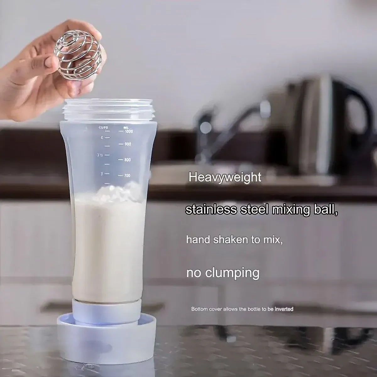 Premium 1000ml Batter Dispenser Mixing Bottle – with Scale