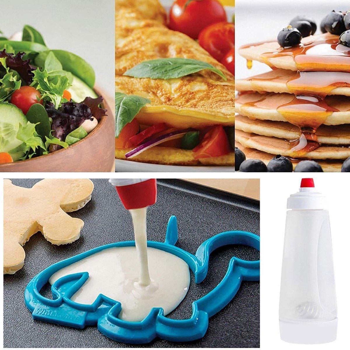 Premium 1000ml Batter Dispenser Mixing Bottle – with Scale